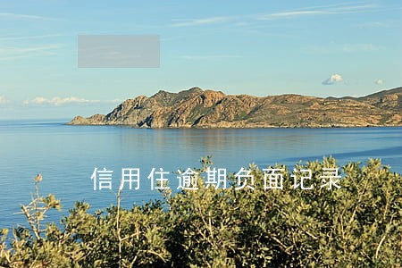 信用住逾期负面记录 信用住逾期负面记录