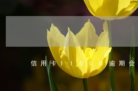 信用卡11000逾期会坐牢吗