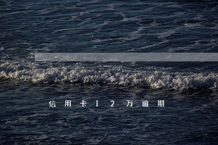 信用卡12万逾期 信用卡12万逾期