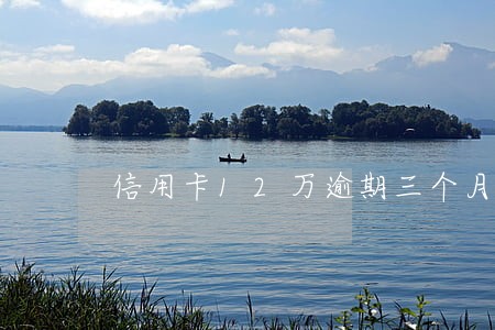 信用卡12万逾期三个月