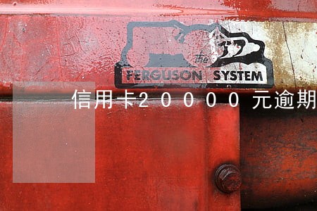 信用卡20000元逾期会怎样 信用卡20000元逾期会怎样