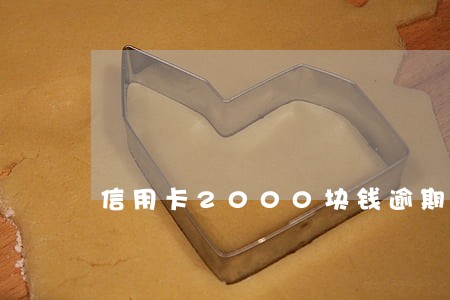 信用卡2000块钱逾期两个月 信用卡2000块钱逾期两个月