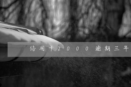 信用卡2000逾期三年还多少