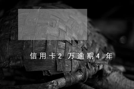 信用卡2万逾期4年 信用卡2万逾期4年