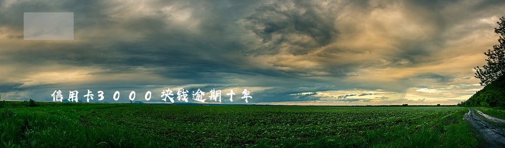 信用卡3000块钱逾期十年