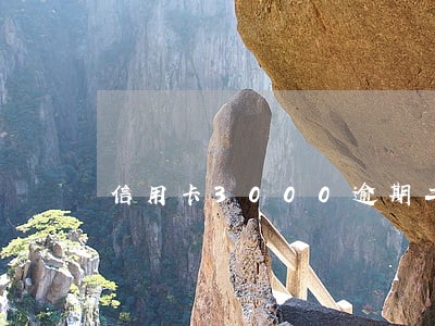 信用卡3000逾期二个月