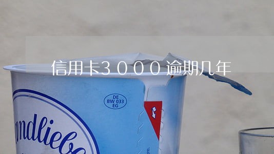 信用卡3000逾期几年 信用卡3000逾期几年