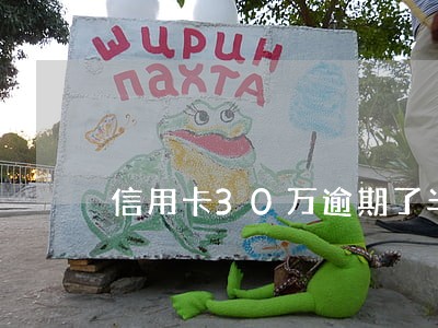 信用卡30万逾期了半年 信用卡30万逾期了半年