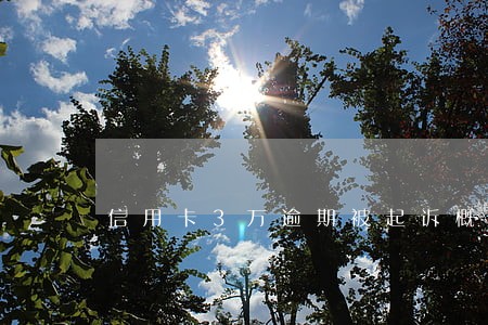 信用卡3万逾期被起诉概率