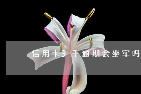 信用卡3千逾期会坐牢吗 信用卡3千逾期会坐牢吗