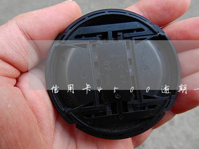 信用卡4500逾期一年