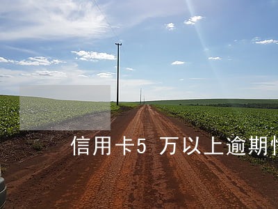 信用卡5万以上逾期情况 信用卡5万以上逾期情况