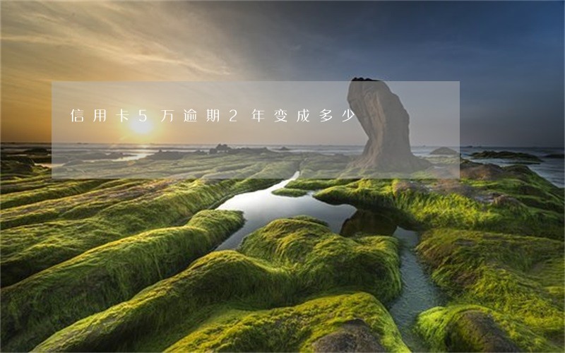 信用卡5万逾期2年变成多少 信用卡5万逾期2年变成多少