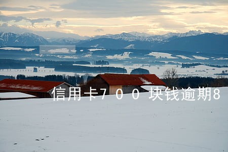 信用卡700块钱逾期8天