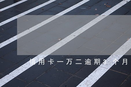 信用卡一万二逾期3个月后果