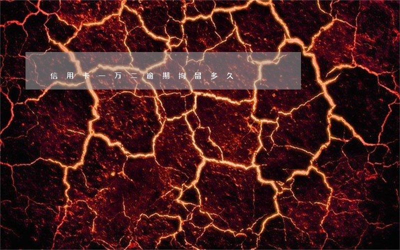 信用卡一万二逾期拘留多久