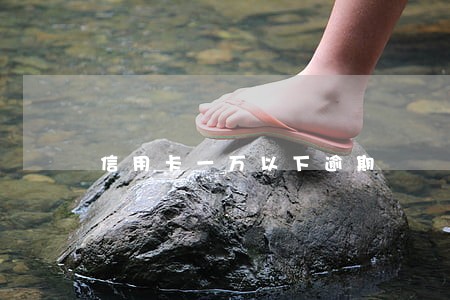 信用卡一万以下逾期 信用卡一万以下逾期