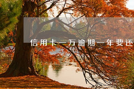 信用卡一万逾期一年要还多少