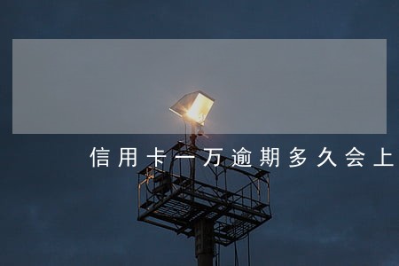 信用卡一万逾期多久会上征信 信用卡一万逾期多久会上征信