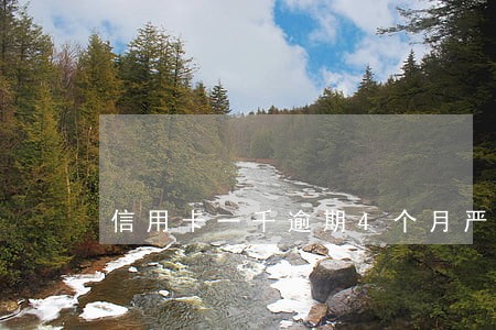 信用卡一千逾期4个月严重吗 信用卡一千逾期4个月严重吗