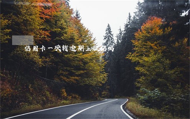 信用卡一块钱逾期上征信吗
