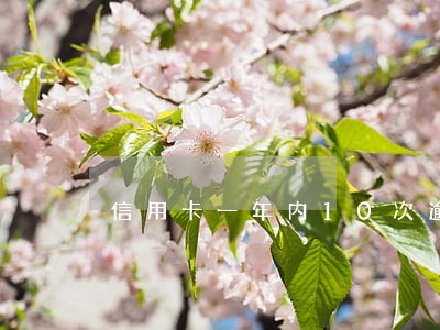 信用卡一年内10次逾期 信用卡一年内10次逾期