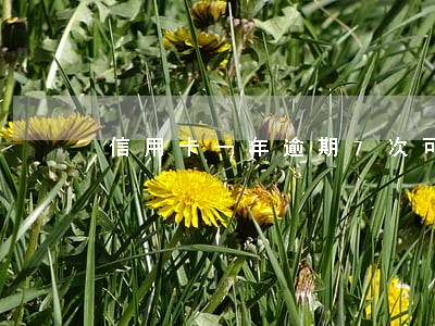信用卡一年逾期7次可以贷房贷吗 信用卡一年逾期7次可以贷房贷吗