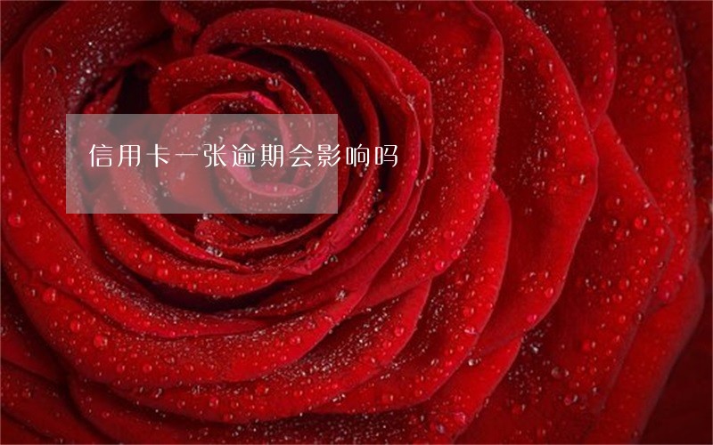信用卡一张逾期会影响吗 信用卡一张逾期会影响吗