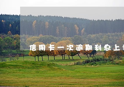 信用卡一次逾期利息上调 信用卡一次逾期利息上调