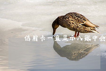 信用卡一直显示入账中会逾期吗