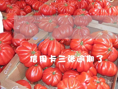 信用卡三张逾期了