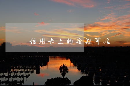 信用卡上的逾期可以 信用卡上的逾期可以