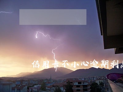 信用卡不小心逾期利息能够返还吗 信用卡不小心逾期利息能够返还吗