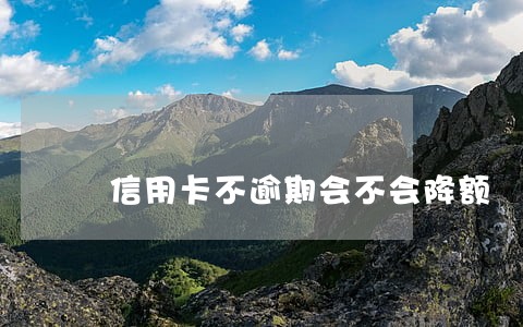 信用卡不逾期会不会降额 信用卡不逾期会不会降额