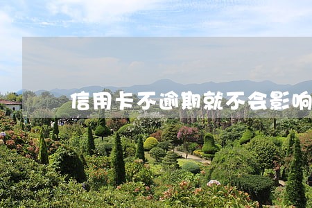 信用卡不逾期就不会影响信用 信用卡不逾期就不会影响信用
