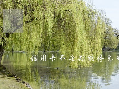 信用卡不逾期能停息吗 信用卡不逾期能停息吗