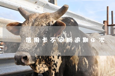 信用卡不间断逾期4次
