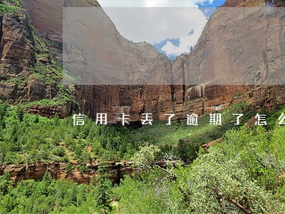 信用卡丢了逾期了怎么办理吗 信用卡丢了逾期了怎么办理吗