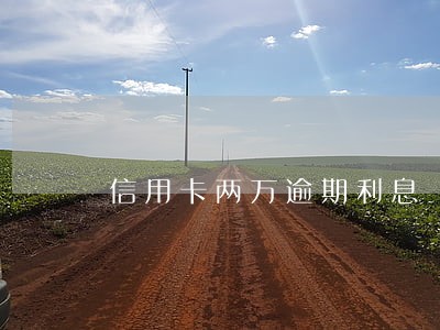信用卡两万逾期利息 信用卡两万逾期利息
