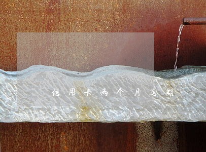 信用卡两个月逾期