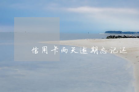 信用卡两天逾期忘记还