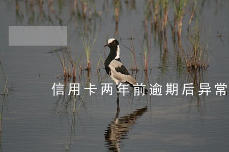 信用卡两年前逾期后异常了 信用卡两年前逾期后异常了