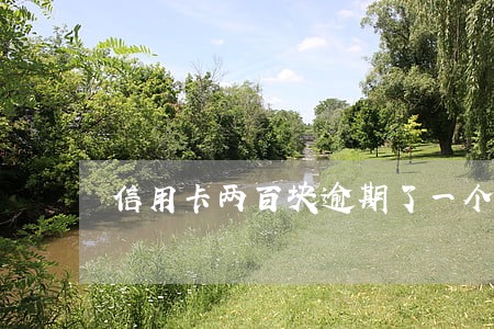信用卡两百块逾期了一个月