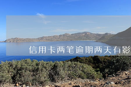 信用卡两笔逾期两天有影响吗