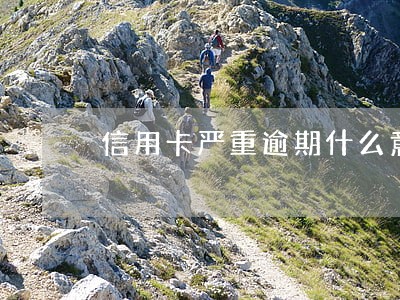 信用卡严重逾期什么意思 信用卡严重逾期什么意思