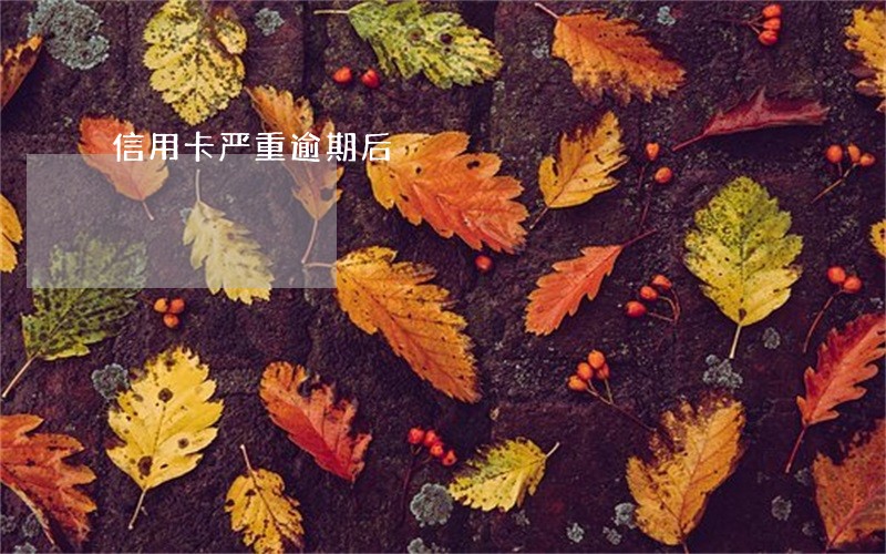 信用卡严重逾期后 信用卡严重逾期后