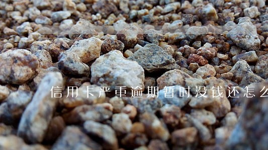 信用卡严重逾期暂时没钱还怎么处理 信用卡严重逾期暂时没钱还怎么处理