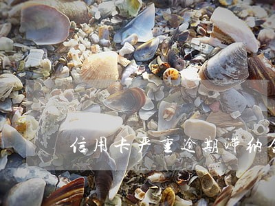信用卡严重逾期滞纳金 信用卡严重逾期滞纳金