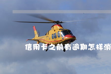 信用卡之前有逾期怎样消除 信用卡之前有逾期怎样消除
