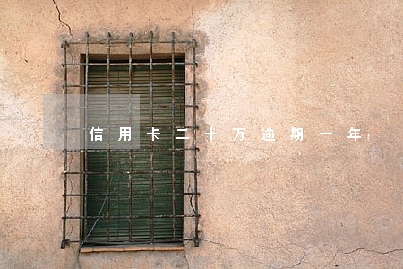 信用卡二十万逾期一年